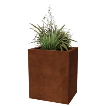Bac à plantes en acier corten Texas 40 x 50 cm