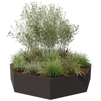 Jardinière en acier peint par poudrage Chicago 100