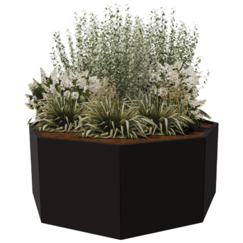 Jardinière en acier peint par poudrage Chicago 70