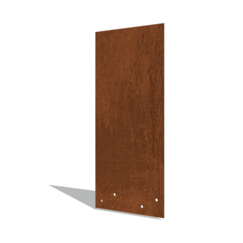 Plaque de jonction en acier corten droite haut XL 45 cm