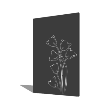 Tulipe thermolaquée a-symétrique