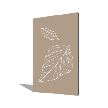 Feuilles tombantes revêtues de poudre
