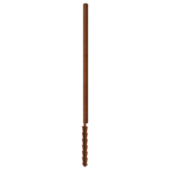 Angle droit en acier corten avec piquet de terre