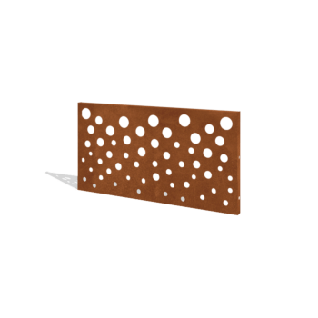 Clôture en acier corten H Panneau B 120 x 63,3 cm
