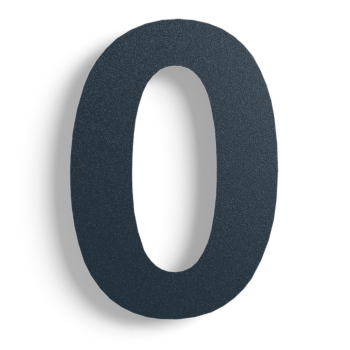 Numéro de maison en acier inoxydable noir 0 - 30 cm
