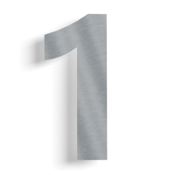 Numéro de maison en acier inoxydable 1 - 30 cm