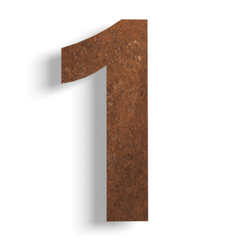 Maison en acier corten numéro 1 - 50 cm