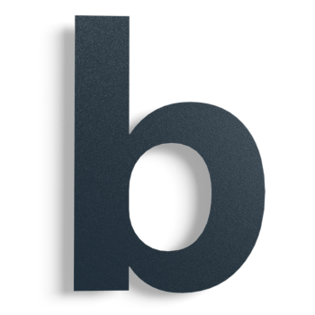Numéro de maison en acier inoxydable noir b - 43,1 cm