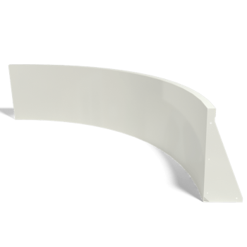 Acier peint par poudrage Courbe intérieure 150 x 150 cm (hauteur 50 cm)
