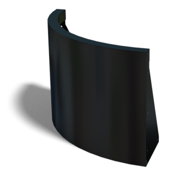 Paroi de soutènement en acier thermolaqué courbe extérieure 50 x 50 cm (hauteur 40 cm)