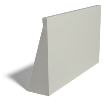 Mur de soutènement en acier peint par poudrage droit de 100 cm (hauteur 60 cm)