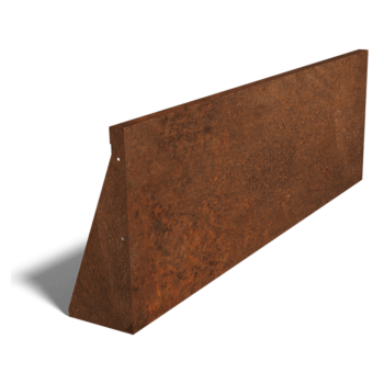 Mur de soutènement en acier corten droit 150 cm (hauteur 50 cm)