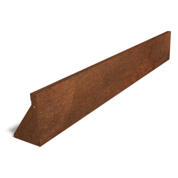 Mur de soutènement en acier corten droit 200 cm (hauteur 30 cm)
