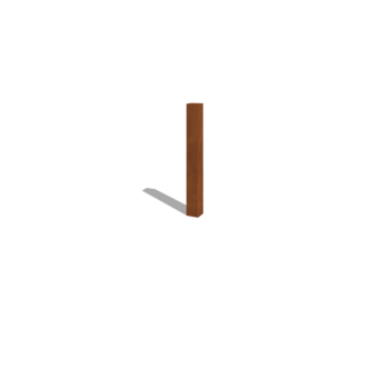 Poteaux de clôture de jardin en acier corten 100 cm