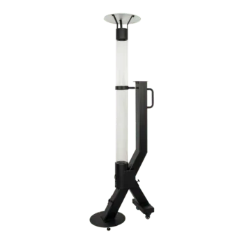 Chauffage de terrasse à pellets - Rocket - Noir