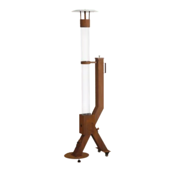 Chauffage de terrasse à pellets - Rocket - Corten