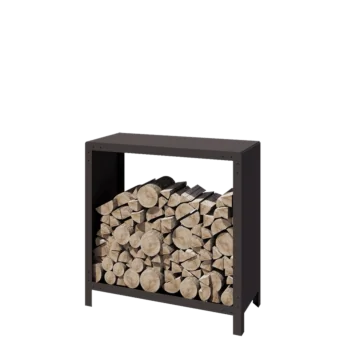 Range-bûches en acier - Indiana - 100 x 40 x 100 cm - Autre couleur RAL