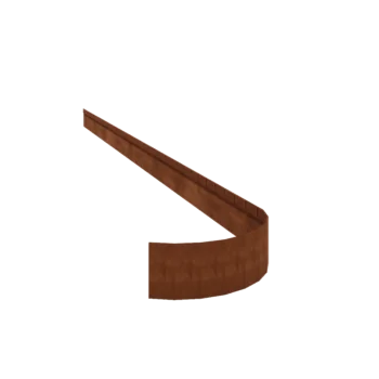 Bordures de jardin en acier Corten - Écrasé FLEX - Hauteur 13 cm - 240 cm