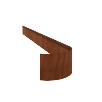Bordures de jardin en acier Corten - Écrasé FLEX - Hauteur 23 cm - 150 cm