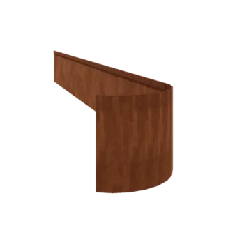 Bordures de jardin en acier Corten - Écrasé FLEX - Hauteur 35 cm - 150 cm