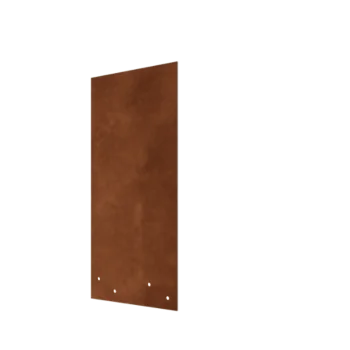 Plaque de jonction en acier Corten - Droit - Hauteur bordures de jardin 45 cm