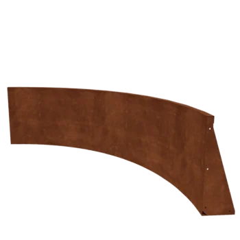 Mur de soutènement en acier Corten - Courbe intérieure - 150 x 150 x 60 cm