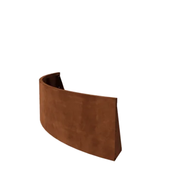 Mur de soutènement en acier Corten - Courbe extérieure - 150 x 150 x 50 cm