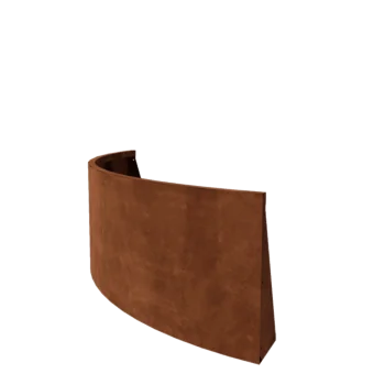 Mur de soutènement en acier Corten - Courbe extérieure - 150 x 150 x 60 cm