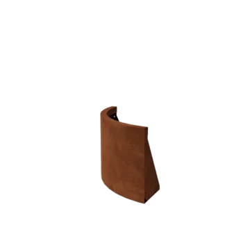Mur de soutènement en acier Corten - Courbe extérieure - 50 x 50 x 40 cm