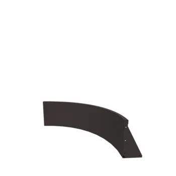 Mur de soutènement en acier - Courbe intérieure - 100 x 100 x 40 cm - Autre couleur RAL