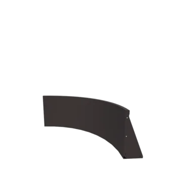 Mur de soutènement en acier - Courbe extérieure - 100 x 100 x 50 cm - RAL7016 matt (gris anthracite)
