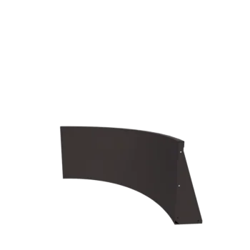 Mur de soutènement en acier - Courbe intérieure - 100 x 100 x 60 cm - RAL7016 mat (gris anthracite)