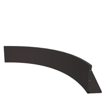 Mur de soutènement en acier - Courbe intérieure - 150 x 150 x 40 cm - Autre couleur RAL