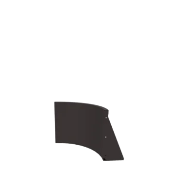 Mur de soutènement en acier - Courbe intérieure - 50 x 50 x 50 cm - RAL9005 mat (noir)