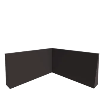 Mur de soutènement en acier - Angle intérieur - 100 x 100 x 60 cm - RAL7016 mat (gris anthracite)
