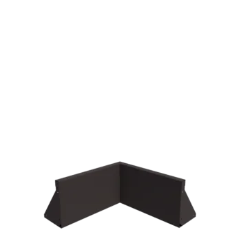 Mur de soutènement en acier - Angle intérieur - 50 x 50 x 30 cm - Autre couleur RAL