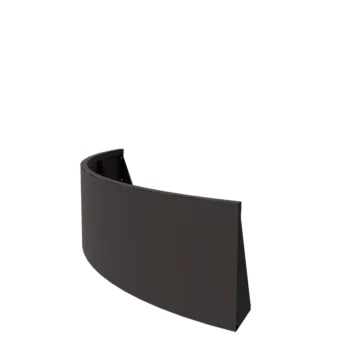 Mur de soutènement en acier - Courbe extérieure - 150 x 150 x 50 cm - RAL7016 mat (gris anthracite)