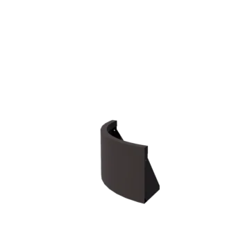 Mur de soutènement en acier - Courbe extérieure - 50 x 50 x 30 cm - Autre couleur RAL