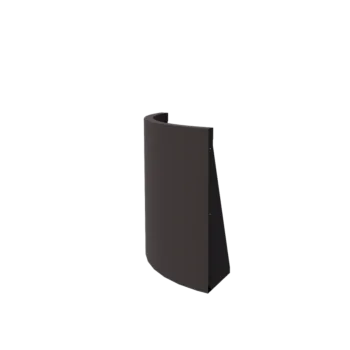 Mur de soutènement en acier - Courbe extérieure - 50 x 50 x 60 cm - Autre couleur RAL