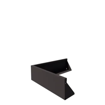 Mur de soutènement en acier - Angle extérieur - 100 x 100 x 30 cm - Autre couleur RAL