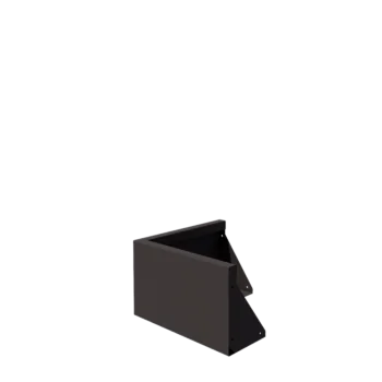 Mur de soutènement en acier - Angle extérieur - 50 x 50 x 30 cm - Autre couleur RAL