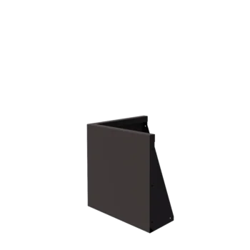 Mur de soutènement en acier - Angle extérieur - 50 x 50 x 50 cm - Autre couleur RAL