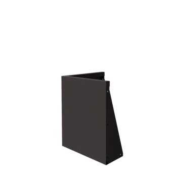 Mur de soutènement en acier - Angle extérieur - 50 x 50 x 60 cm - RAL7016 mat (gris anthracite)