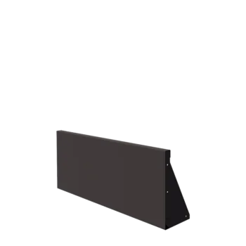 Mur de soutènement en acier - Droit - 100 x 40 cm - Autre couleur RAL