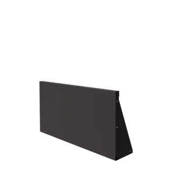 Mur de soutènement en acier - Droit - 100 x 50 cm - RAL7016 mat (gris anthracite)