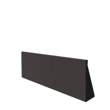 Mur de soutènement en acier - Droit - 150 x 50 cm - RAL7016 mat (gris anthracite)