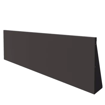 Mur de soutènement en acier - Droit - 200 x 60 cm - RAL7016 mat (gris anthracite)