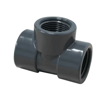 PVC-U - Raccord en Té - 90° - 3x Filetage Femelle 1"