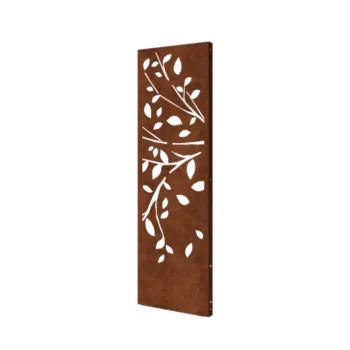 Panneau décoratif en acier Corten - Arbre - Partie 2 - 60 x 6 x 190 cm