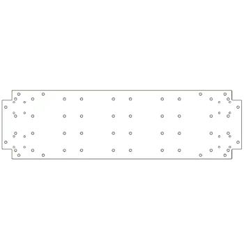 Plaque de fond en acier galvanisé - 30 x 100 cm